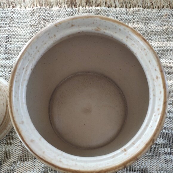 Beauce Art Pottery Canister Genin Trudeau Vintage Hand Thrown Cookie Jar 8.5" - Picture 3 of 15